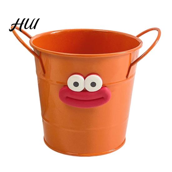 Desk Accessory Storage Metal Bucket Pencil Holder Funny Organizer for Office Home Stationery Large Capacity Boxes Pens Markers Rulers Tidy