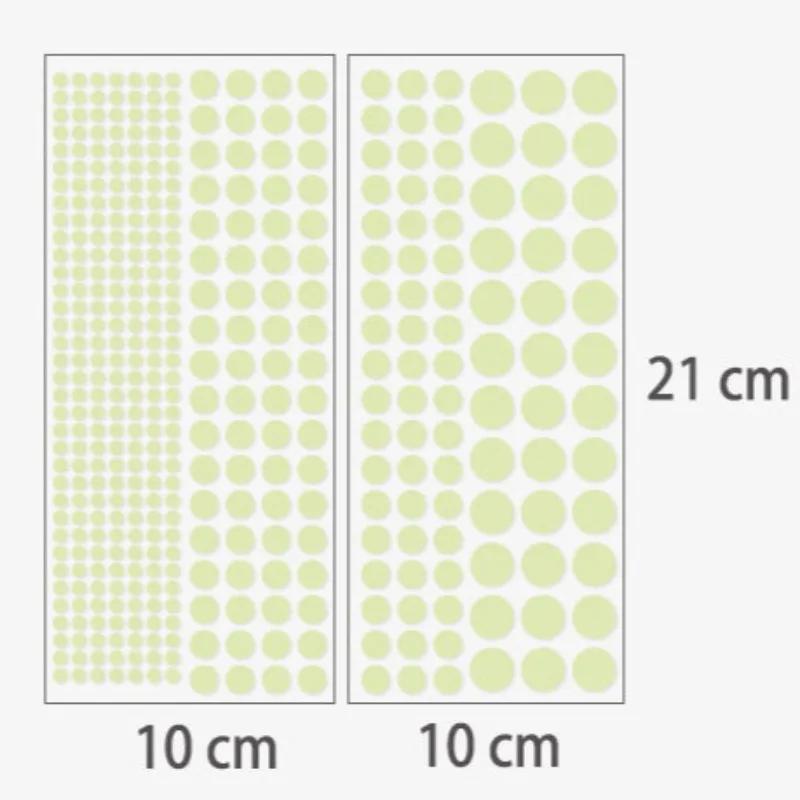 407 штук Флуоресцентные Светящиеся в Темноте Наклейки на Стену для Детских Комнат, Комнат для Младенцев, Спален для Девочек, Домашний Декор