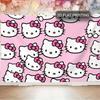 Hello Kitty Face And Kuromi Prints Wall Tapestry Are Suitable For Room Party Backgrounds Christmas And YearRound Decoration