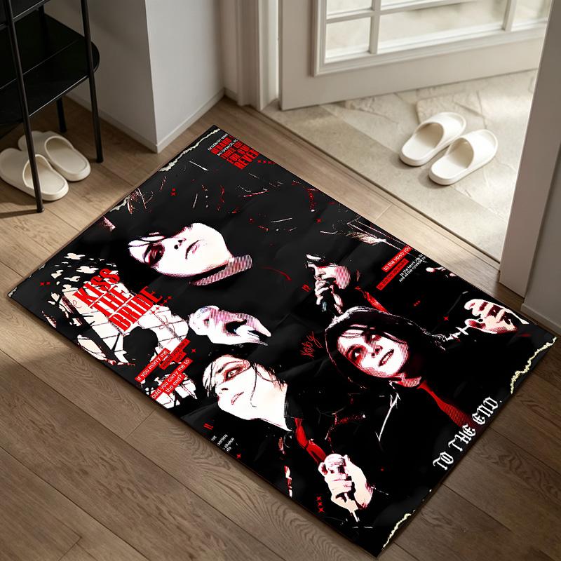 My Chemical Romance A rug suitable for office chair areas living rooms and computer desks perfect for home offices and an ideal holiday gift