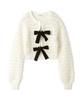 Ribbon Knit Cardigan LWND251042 WHT [Lily Brown] Women's