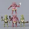 Гоблин Полный Набор из 4 Штук Капсульная Гача Игрушка Подвижная Фигурка