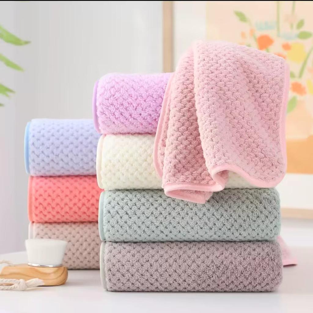 Plush Dry Hair Towel, Ultra-fine Fiber Hand Towel, Clean, Soft, Absorbent, Fast Drying Towel, Good Skin Affinity