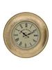 Настенные металлические часы с гравировкой, Латунь, 30 см, Iron Wall Clock Brass 12”,  John Molly Decor&Gifts