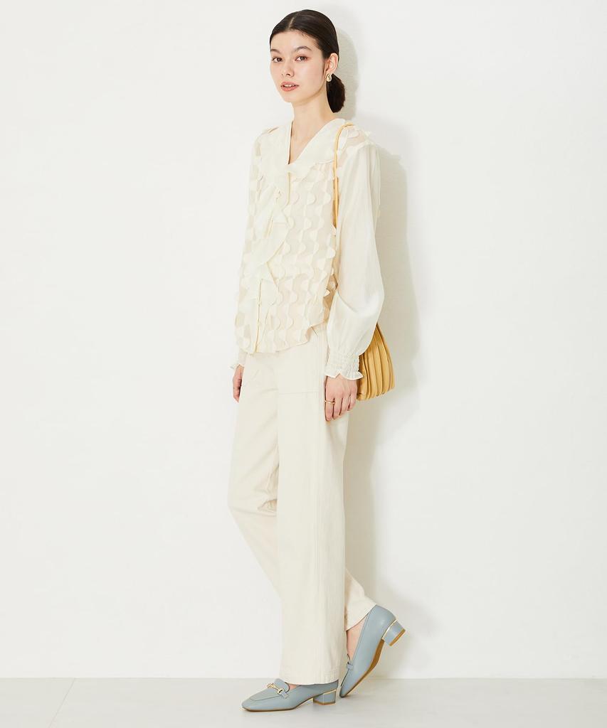 Лоферы для квадратной низкой большой и маленькой легкой ходьбы толстые 42301 СИНИЙ см [Oriental Traffic] женщины, носок, каблук, размеры, в, амортизация, (24СС) 22,0