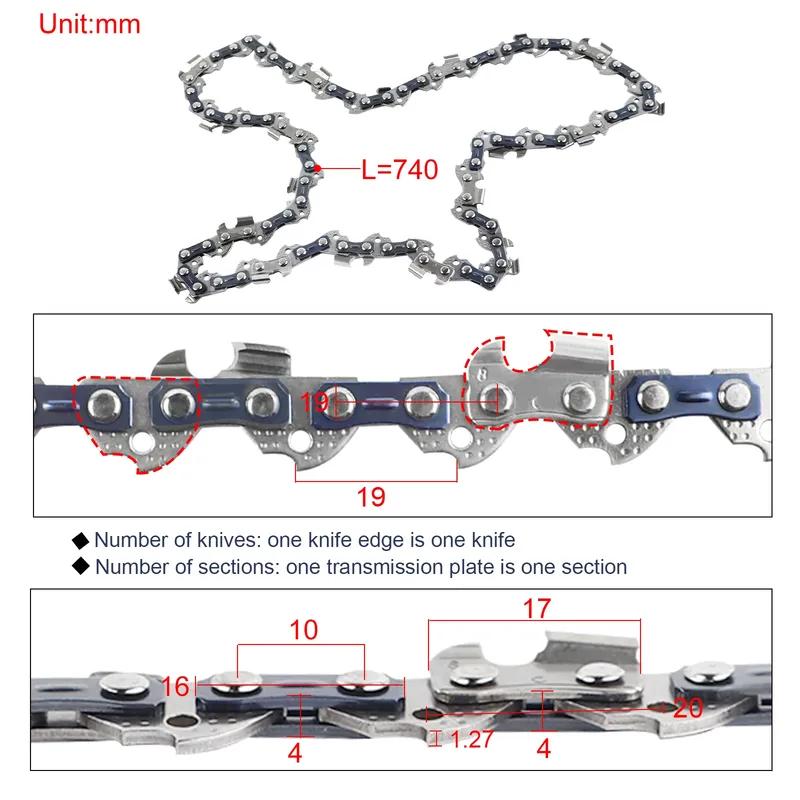 10 Inch Chainsaw Chain 3/8" LP Pitch 0.050" Gauge 40 Drive Links for Craftsman Echo Poulan Stihl Oregon Ryobi Chains and More