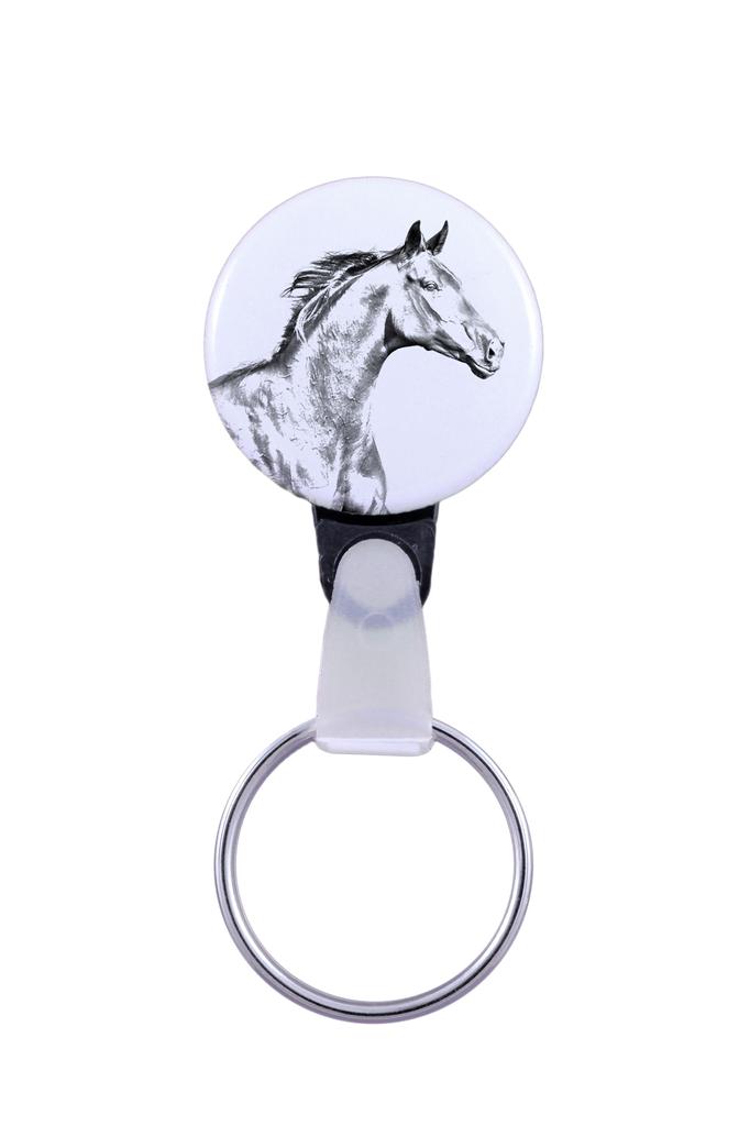 Zweibrücker - Unique Keychain with a Horse Picture, Handmade Product, Light and Handy Pendant from Art-Dog Brand