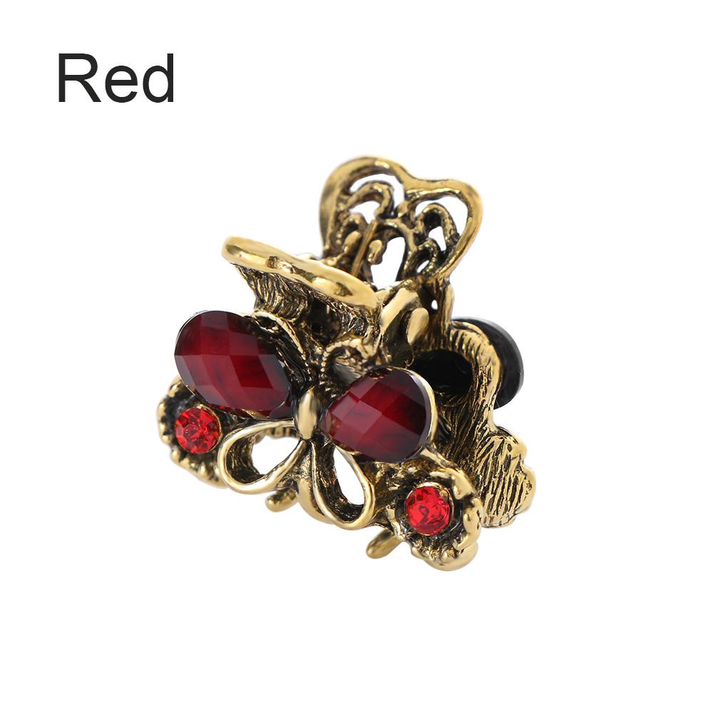 Accessories Retro Vintage Women Girls Jewelry Mini Butterfly Hair Clip Claw Resin Hairpins