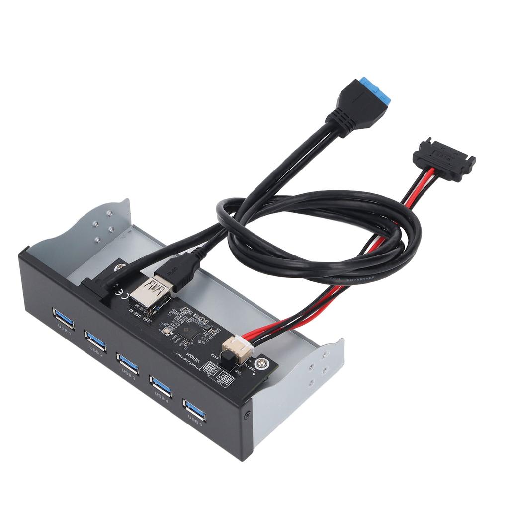 Front Panel USB Hub 5xUSB3.2 GEN1 19 Pin 5.25 Inch Optical Drive Front Panel for WIN7 8 10 2003 for OS X for LINUX
