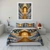 Golden Stairway and Radiant Gate in Heaven Print Soft Comfortable Duvet Cover Bedding Set Included 1*Duvet Cover 2*Pillowcases