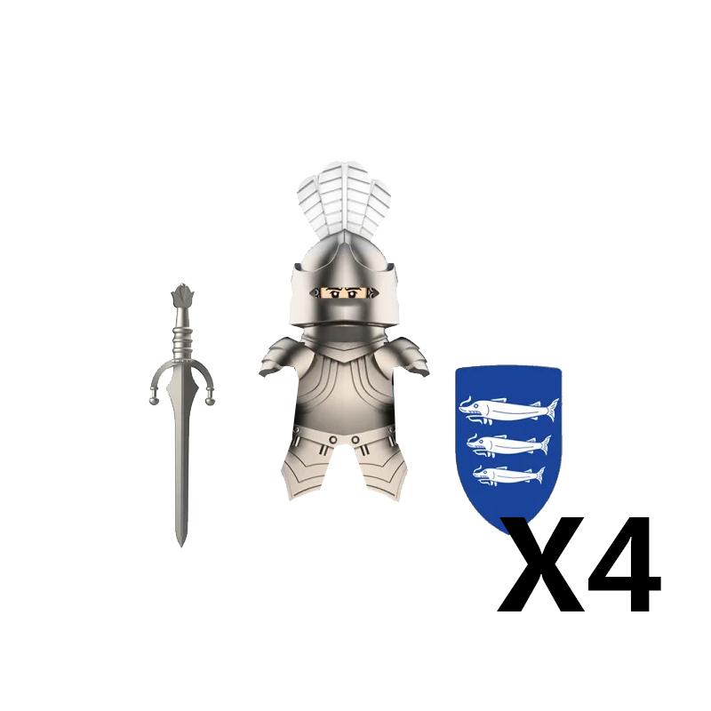 Средневековый Замок Солдат Фигурки Действия Строительные Блоки Дракон Аниме Рыцарь Аксессуар Боевой Конь Ополчение Шлем Щит Игрушка Подарок S015