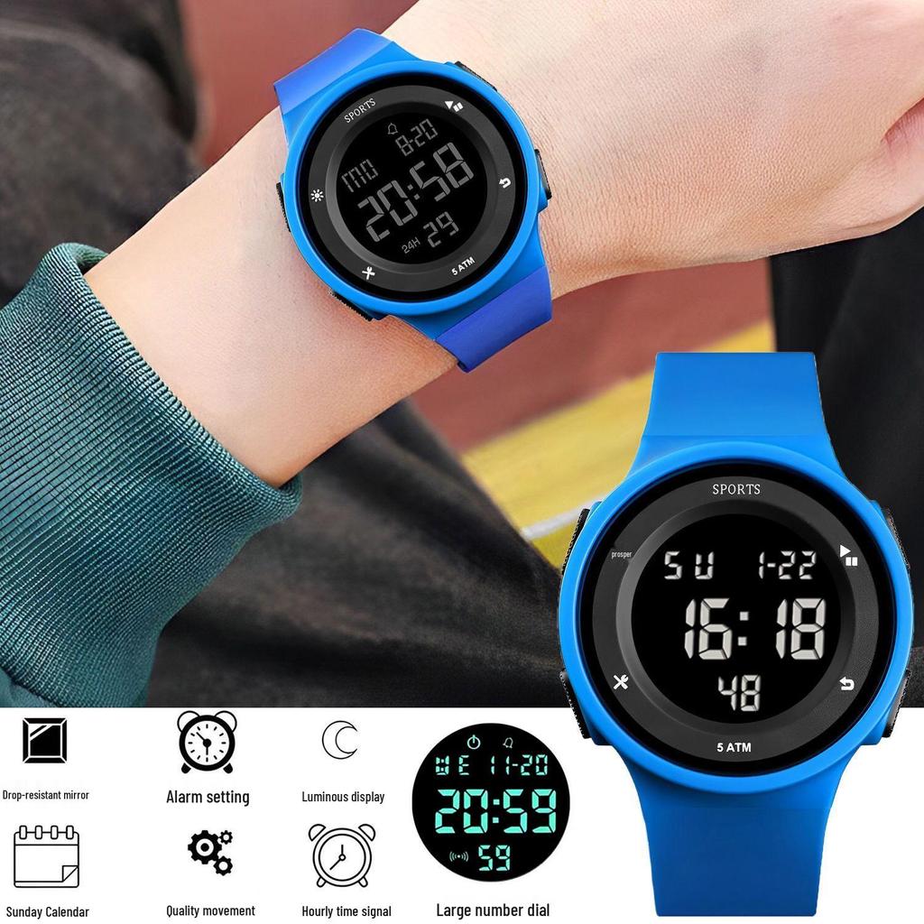 Children's Luminous Korean Style Electronic Watch – Alarm Clock for Students