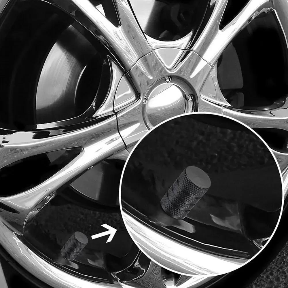 4pcs Universal Car Wheel Tire Valve Stem Caps Dust Covers Aluminum Tire Wheel Stem Air Valve Cap Car Accessories