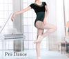 ProDance Velour Short Sleeve Leotard for Simple and PLHA022B Moss Ballet, Cute, (XL (170), Green)