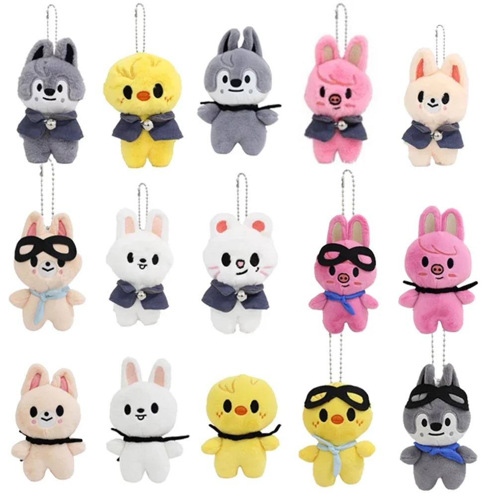 Kpop Skzoo Плюшевая Милая Разной Формы Собака Плюшевая Брелок Маленький Подвеска Детские Игрушки Подвески на Рюкзак Животные Брелок Подарок на День Рождения