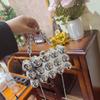 Золотая блестящая акриловая сумка через плечо - Европейский и американский стиль, конфетный цвет