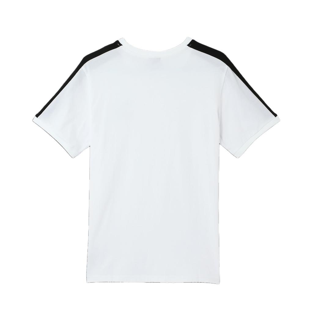 Puma T7 Iconic Comfortable Versatile Round Neck Short Sleeve Striped Color Block T-Shirt Men Tops White 629176-02