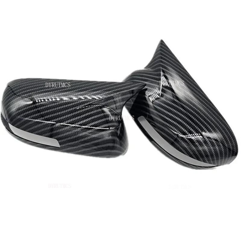 Car Rearview Side Mirror Cover For Honda City 2009-2013 Wing Cap Outer Door Back View Case Trim Sticker Carbon Fiber Look ABS