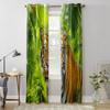 Tiger In A Rainforest Window Curtain For Living Room Bedroom Decoration Curtains Luxury Kitchen Valance Curtains