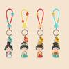 Подвеска для сумки в китайском стиле, брелок, силиконовое резиновое кольцо для ключей от машины, мультяшный кулон с куклами, подарки