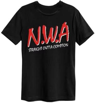 Футболка мужская черная Amplified NWA Straight Outta Compton Классическая футболка NWA