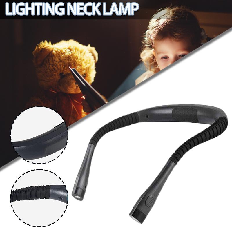 Регулируемый USB-аккумуляторный светодиодный шейный светильник для чтения в кемпинге