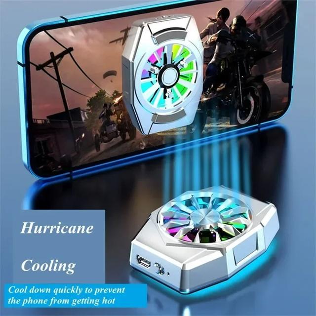 Портативный мини-радиатор с зажимом на спине, охлаждающий вентилятор с воздушным охлаждением для мобильного телефона для IPhone, IOS, Android, игровые аксессуары, игровой кулер PUBG