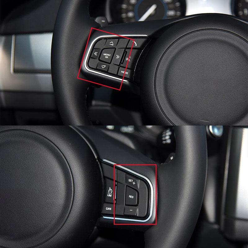 For Land Rover Discovery Freelander Car Steering Wheel Multifunction Control Switch Button Cover Cap Lid For Jaguar XE
