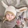 Cute Winter Baby Hat Rabbit Bear Ear Warm Plush Baby Boy Girl Cap Beanie Solid Color Toddler Kids Earflap Bonnet Hat For Newborn
