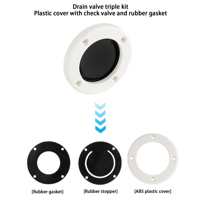 Boat Scupper Drain Valve Efficient Drain Check Valve For Boat Thickened Scupper Valves White Drain Check Valve For Boats Yachts