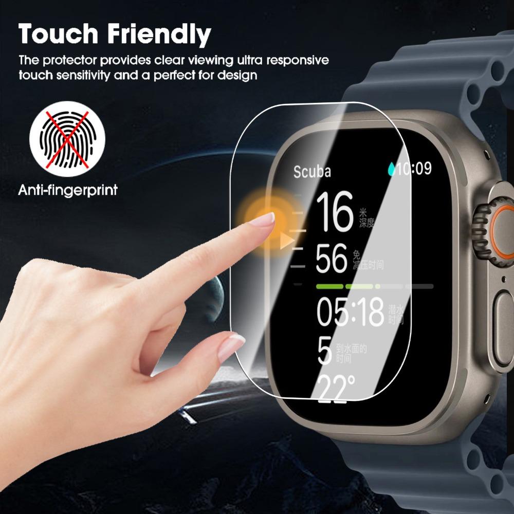 1-5 шт. Легкая установка для Apple Watch Ultra 1/2/3 Защитное стекло для экрана HD Закаленное стекло Защитная пленка от царапин для IWatch 49 мм
