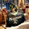 Custom Name Personalized Cristiano Ronaldo Print Blanket, Home Decor, Bedroom, Sofa, Camping, Couch, Gifts for Birthday Christmas