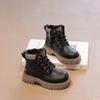 Children's Fashionable Leather Boots British Style Short Boots Everyday Versatile Casual Shoes