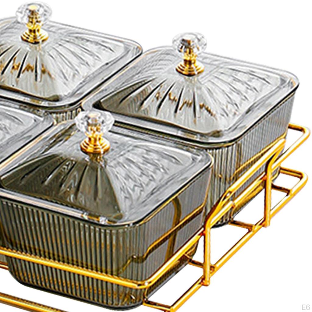 4 миски для подачи закусок, разделенное блюдо, разделительная тарелка для скандинавского десерта