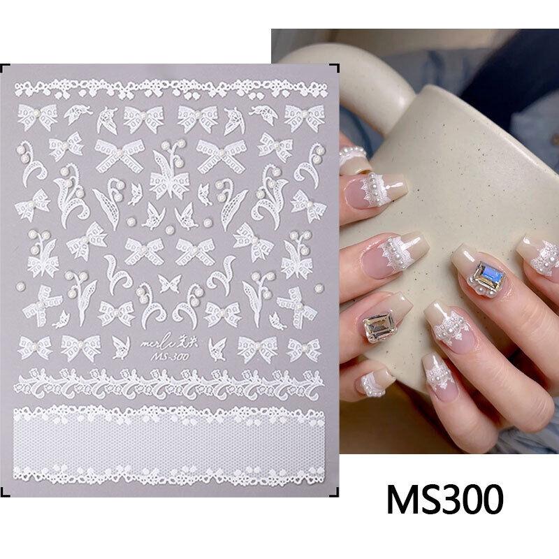 Наклейки для дизайна ногтей-бабочки 5D бронзовое серебро Аврора лазерное украшение для ногтей своими руками