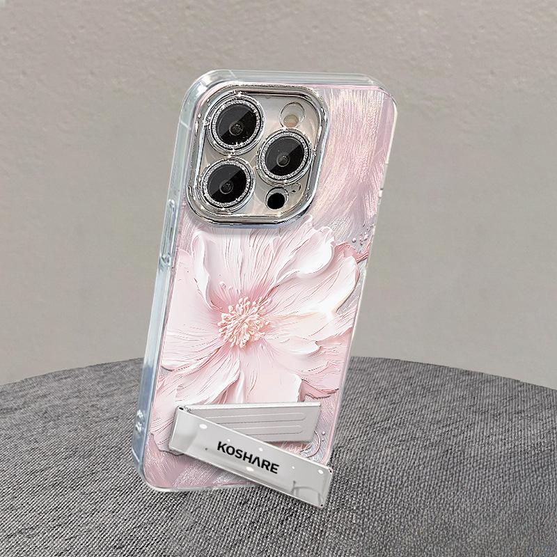 Масляная живопись Подставка для цветов Подходит для чехла для телефона Apple 16promax 15, Нижняя марля Противоударный 13, Полное покрытие 14, Высококлассное ощущение 11