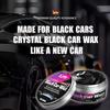 KJM Crystal Black Автомобильный воск 200 мл Немецкая формула Заполнение царапин Полироль Покрытие Восстановление Глубокий блеск Зеркальный финиш Защита краски