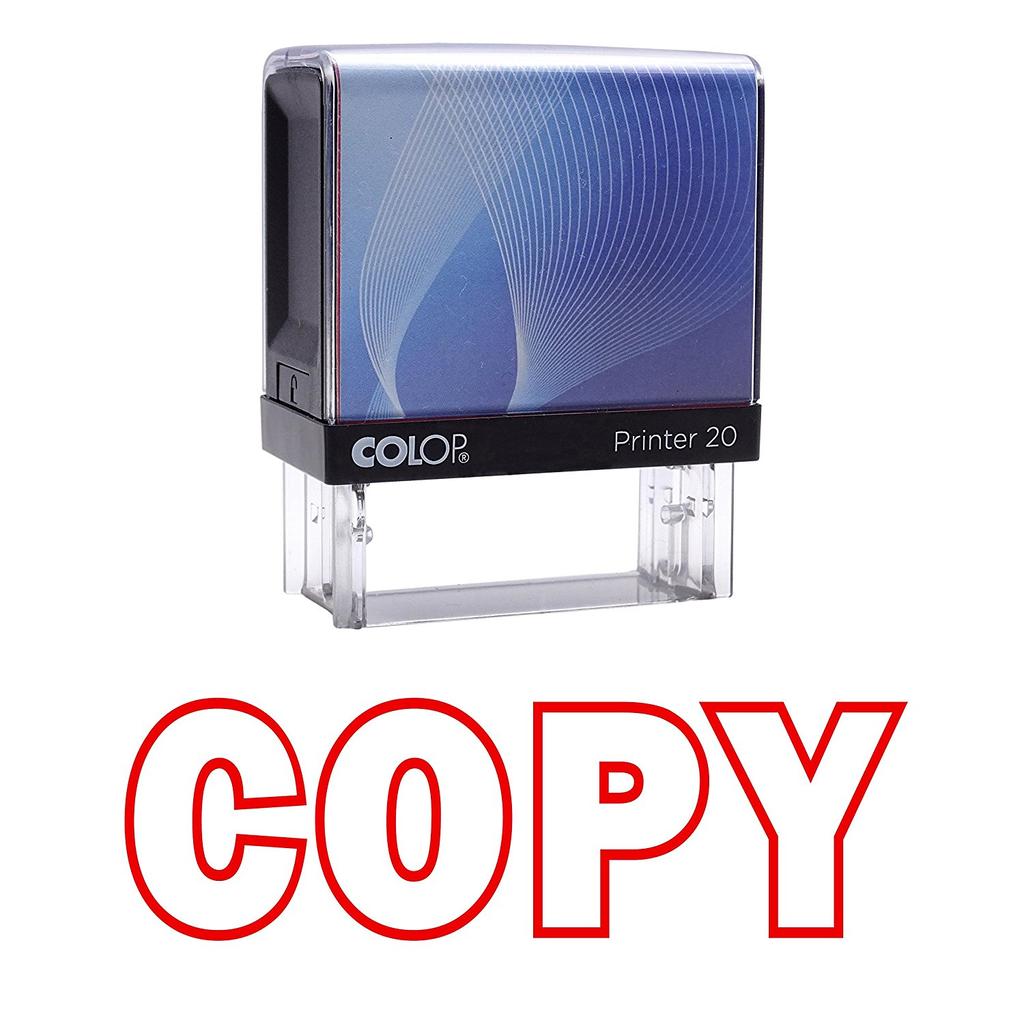 COPY Self Inking Rubber Stamp Black Ink Office Stamp Colop Mini Stamper