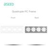 BSEED Матовые Пластиковые Рамки EU/Французская Настенная Розетка Тип-c USB Розетки Питания Механические Кнопочные Выключатели Только Функциональные Части