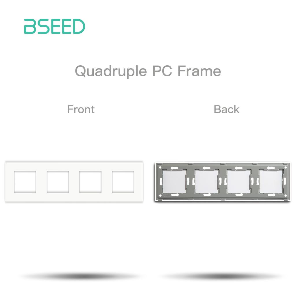 BSEED Матовые Пластиковые Рамки EU/Французская Настенная Розетка Тип-c USB Розетки Питания Механические Кнопочные Выключатели Только Функциональные Части