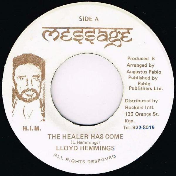 7-дюймовая пластинка LLOYD HEMMINGS - The Healer Has Come NONE Сообщение Ямайка Регги, Ска и Даб Б/у
