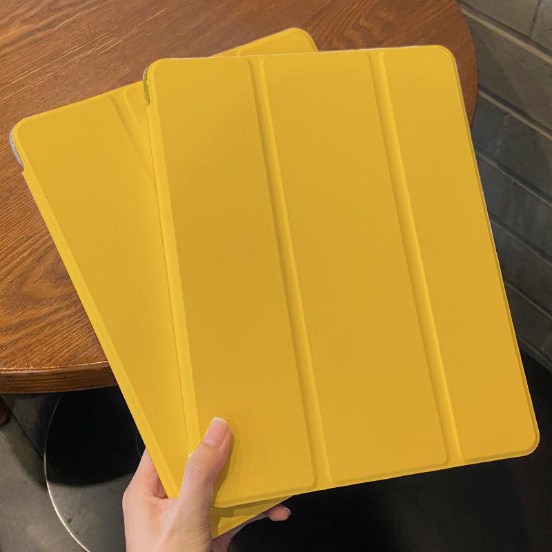 Для iPad pro 11 12,9 2018/2020/21/22 чехол Новый многоцветный сплошной цвет силиконовый плоский защитный чехол Air1/2/3/4/5 тройной складной клапан с гнездом для ручки