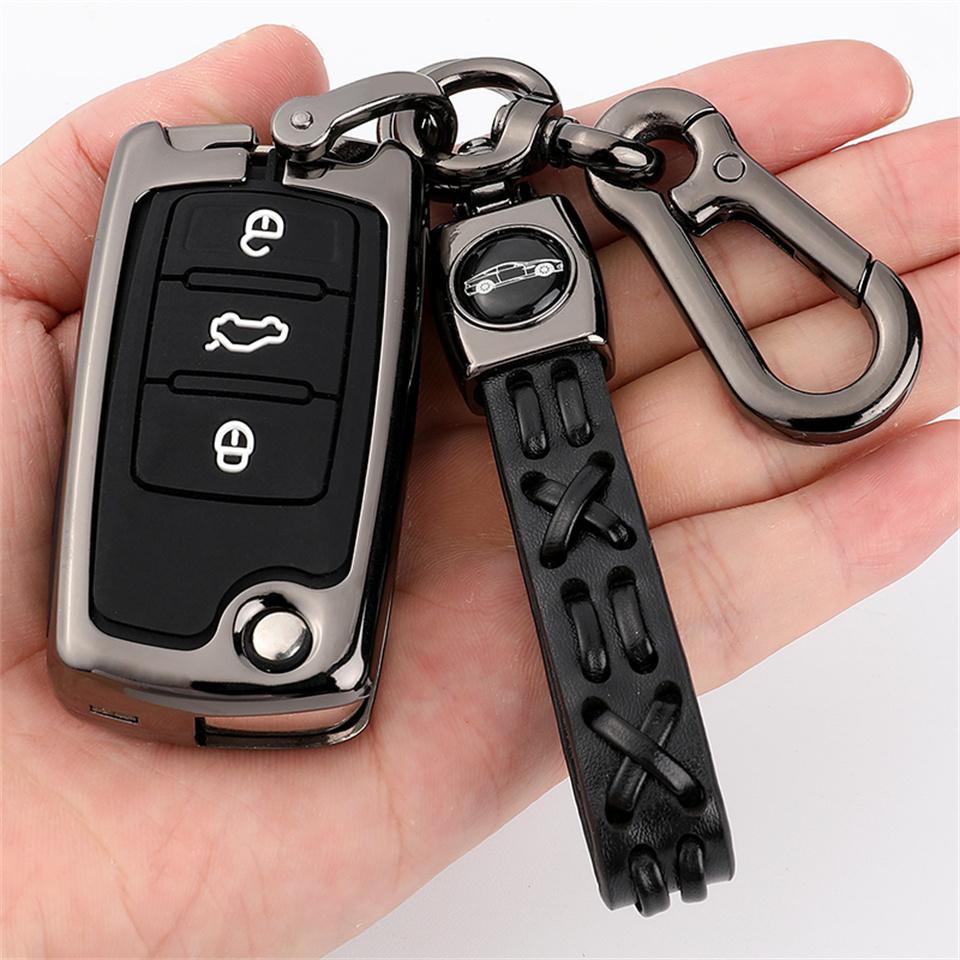 Car Key Case Cover Key Bag For Volkswagen VW Golf 3 4 5 6 Mk4 Mk6 Passat B5 B6 B7 B8 Cc Polo Tiguan Mk2 Touran Jetta 6 Bora Mk6