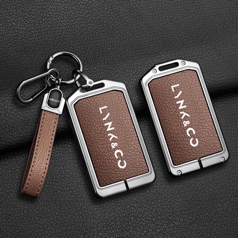 Чехол для ключа автомобиля Lynk & Co - Высококачественная защитная подвесная сумка с пряжкой против падения