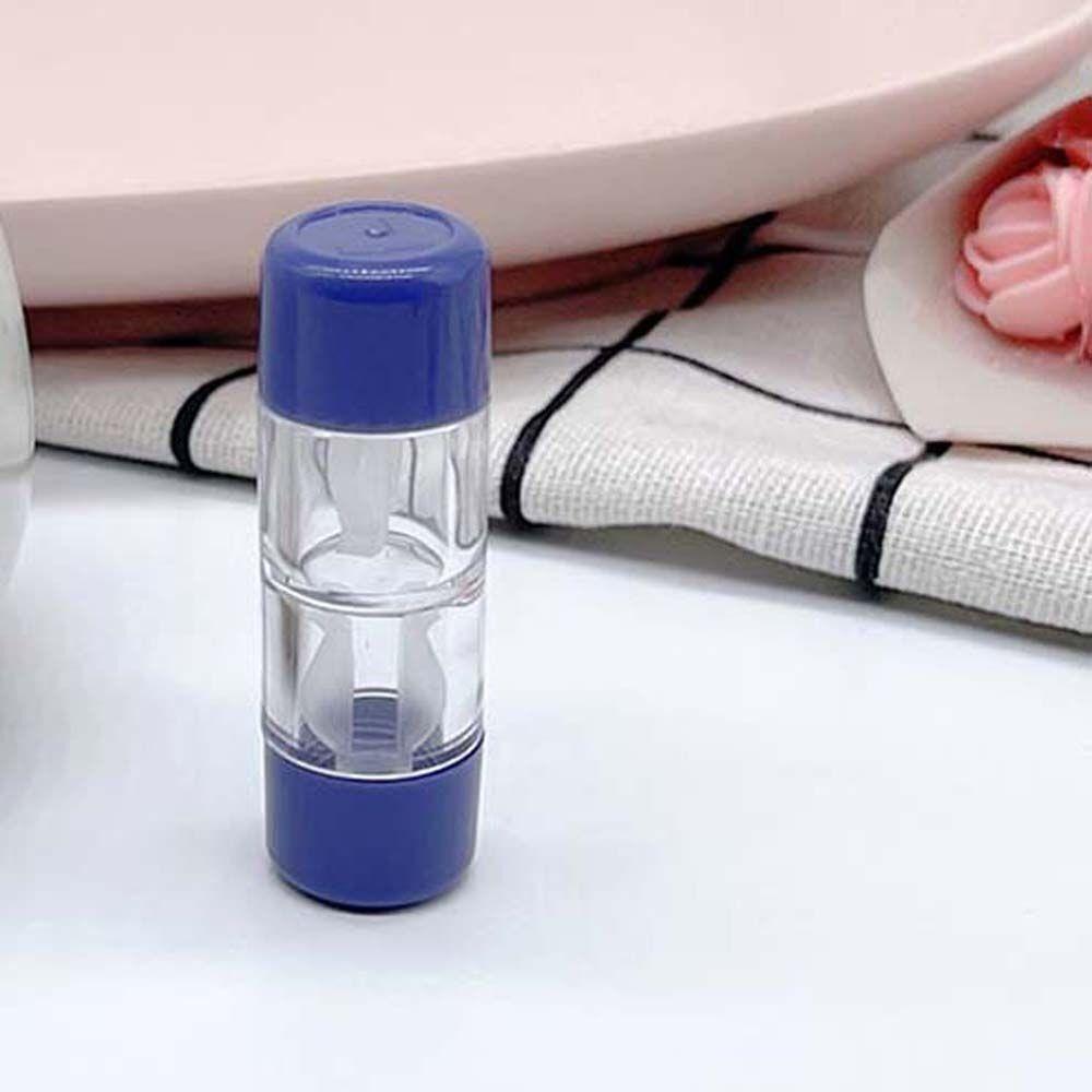 Solid Color Contact Lens Case Cylindrical Eye Care Lenses Box Portable Contact Lens Container