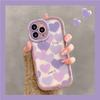 Cute Heart Love Shockproof Bumper Transparent Phone Case For Iphone 14 13 12 11 Pro Max Soft Silicone Clear Back Cover Case