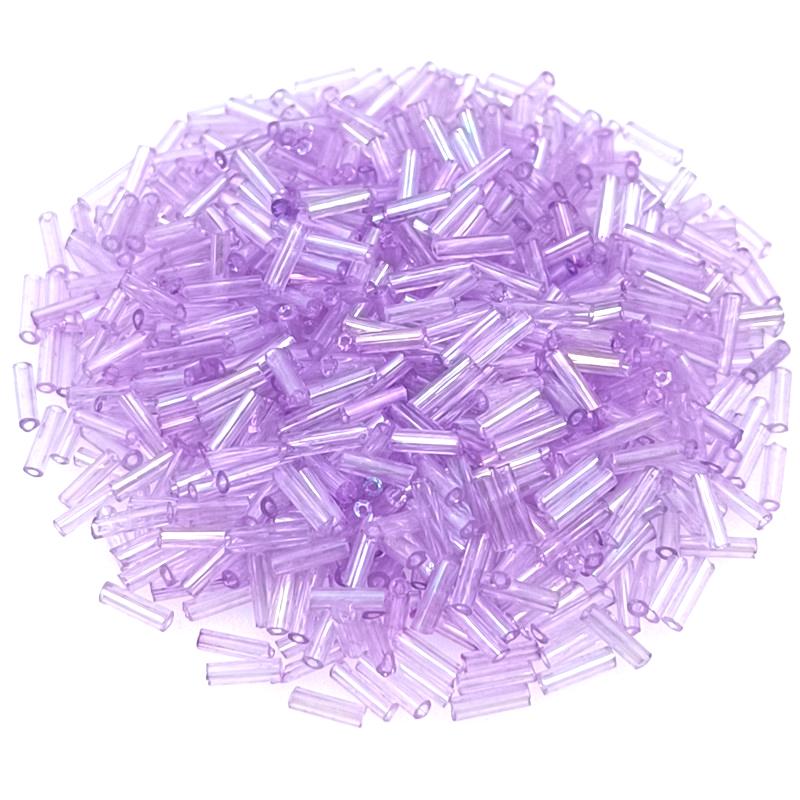 Креативные аксессуары для самостоятельного изготовления ювелирных изделий Длинные трубчатые стеклянные бусины для изготовления ювелирных изделий Ожерелье Бусины-разделители Многоцветные 2x7 мм Браслеты 300 шт.