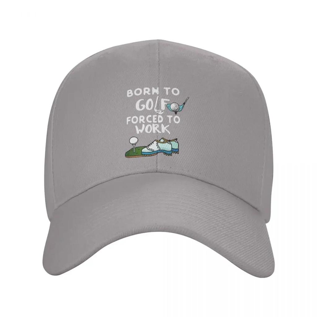 Personalized Born To Golf Forced To Work Baseball Cap Hip Hop Women Unisexs Adjustable Dad Hat Summer Snapback Hats