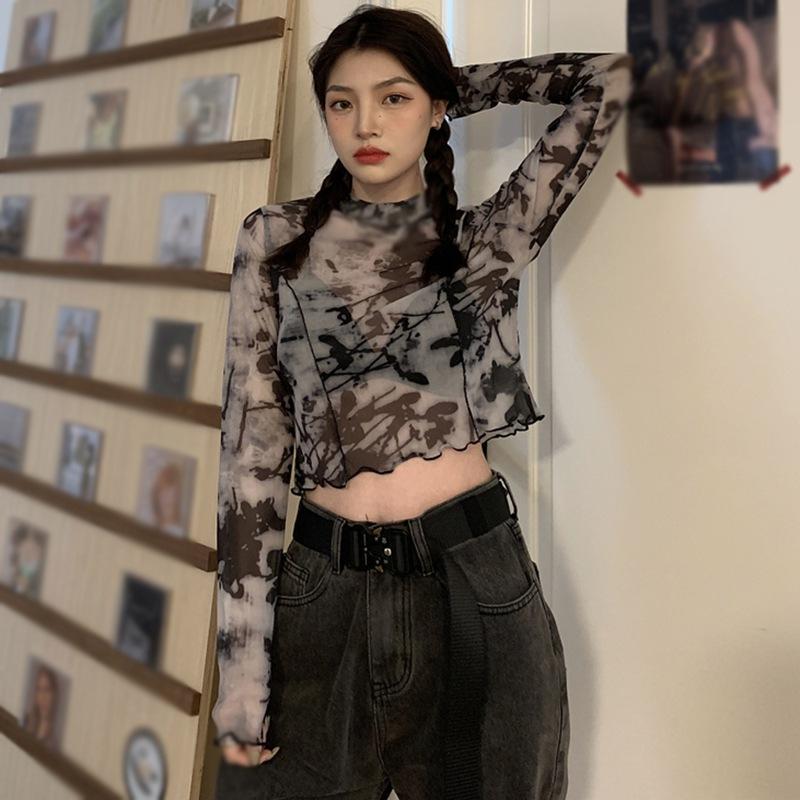 Женская футболка с длинными рукавами, узкие короткие топы, рубашка с солнцезащитным кремом