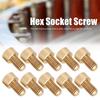10pcs M6x10 Hex Socket Head Screw Copper Socket Head Bolt  Industrial Supplies